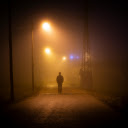 Person Standing on Pathway during Night Time  screen for extension Chrome web store in OffiDocs Chromium