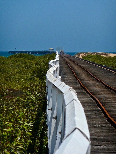 Free download Perspective Horizon Railway -  free photo or picture to be edited with GIMP online image editor