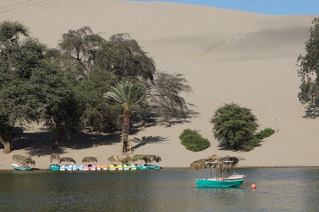 Free download Peru Desert Oasis free photo template to be edited with GIMP online image editor