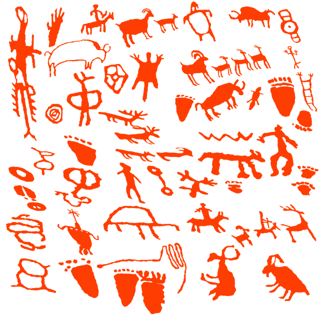 Free download Petroglyph Art Symbols Rock -  free illustration to be edited with GIMP free online image editor