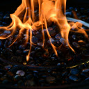 photograph captures a warm column of fire  screen for extension Chrome web store in OffiDocs Chromium