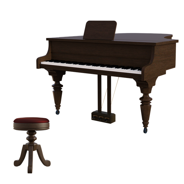Template Photo Piano Vintage Stool -  for OffiDocs