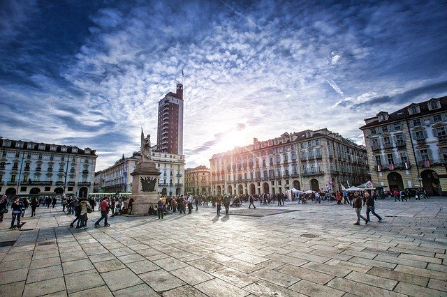 Unduh gratis Piazza Castello Torino - foto atau gambar gratis untuk diedit dengan editor gambar online GIMP