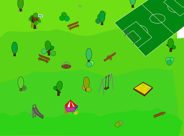 Descărcare gratuită Zona de picnic Parc Teren de fotbal - Grafică vectorială gratuită pe Pixabay ilustrație gratuită pentru a fi editată cu editorul de imagini online gratuit GIMP
