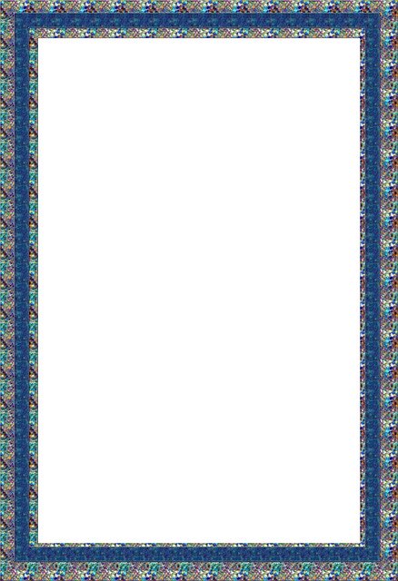 Free download Picture Frame Blue -  free illustration to be edited with GIMP free online image editor