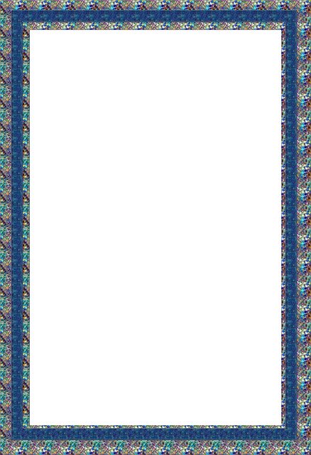 Free download Picture Frame Blue -  free illustration to be edited with GIMP free online image editor