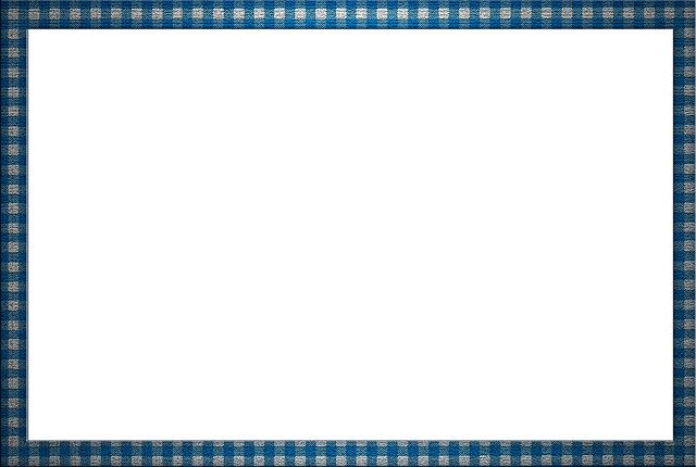 Free download Picture Frame Blue White -  free illustration to be edited with GIMP free online image editor