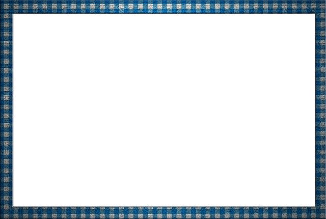 Gratis download Picture Frame Blue White - gratis illustratie om te bewerken met GIMP gratis online afbeeldingseditor