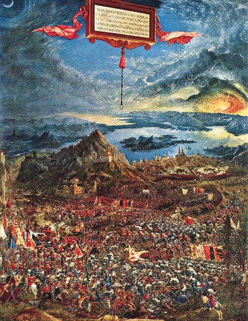 Free download Picture Painting Battle Alexander -  free illustration to be edited with GIMP free online image editor