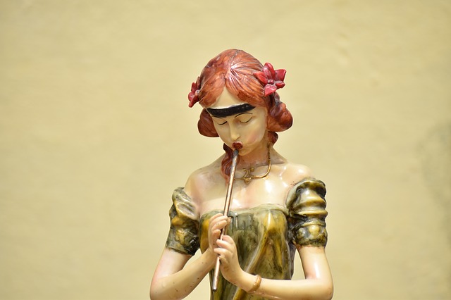 Free download pied piper woman red hair statue free picture to be edited with GIMP free online image editor