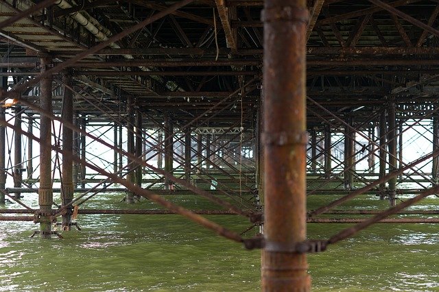 Free download Pier Brighton Water -  free photo or picture to be edited with GIMP online image editor