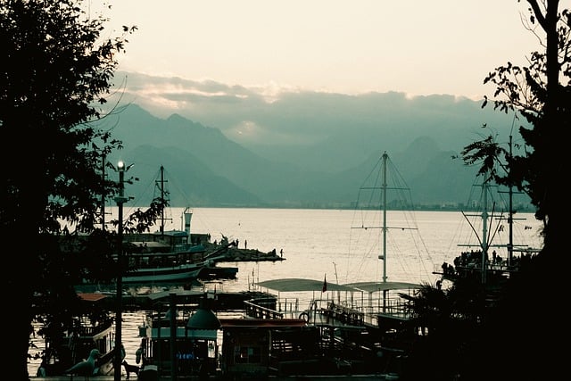 Free download pier coast port harbour antalya free picture to be edited with GIMP free online image editor