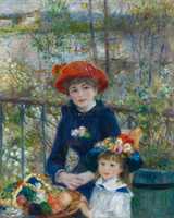 Free download Pierre Auguste Renoir, Two Sisters ( On The Terrace) free photo or picture to be edited with GIMP online image editor