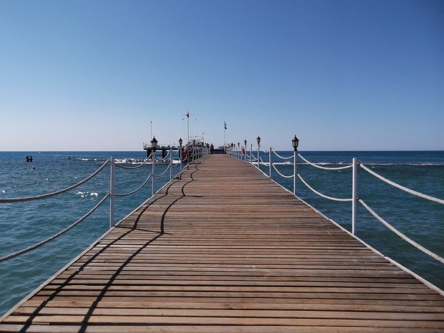 Free download Pier Sea Water -  free photo or picture to be edited with GIMP online image editor