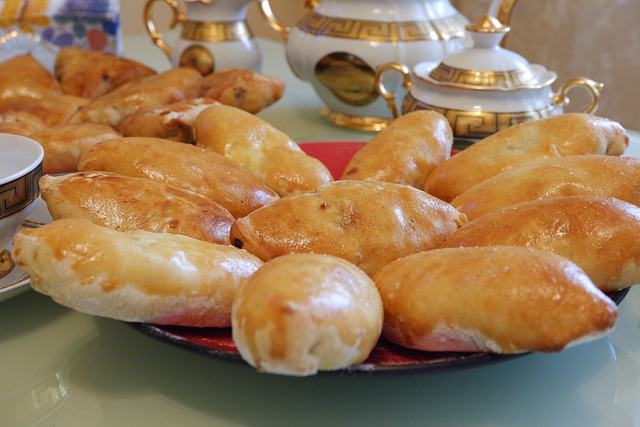 Free download pies table cups bakery products free picture to be edited with GIMP free online image editor