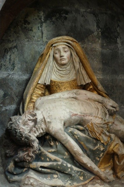 Free download Pieta Maria Christ -  free free photo or picture to be edited with GIMP online image editor
