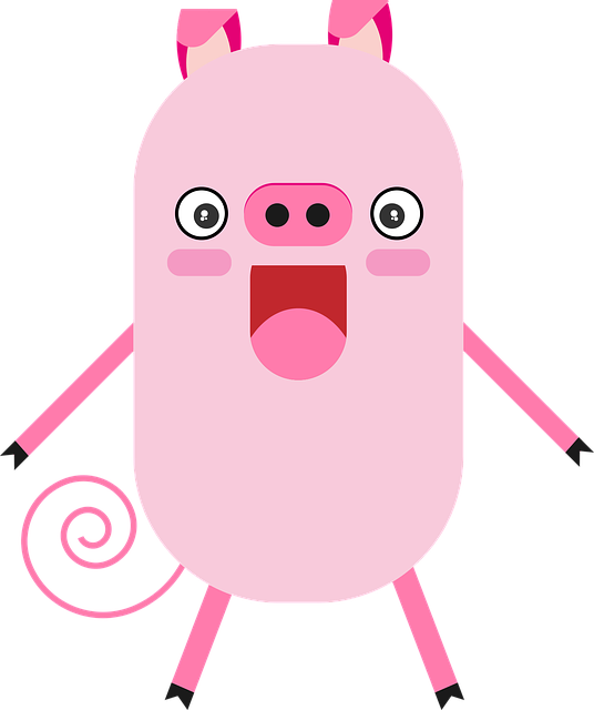 Free download Pig Cartoon Character Figure - Free vector graphic on Pixabay free illustration to be edited with GIMP free online image editor