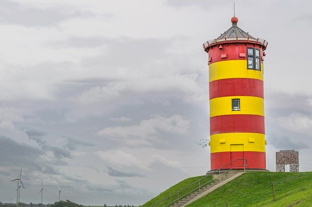 הורדה חינם Pilsum Leuchtturm Krummhörn - תמונה או תמונה בחינם לעריכה עם עורך התמונות המקוון GIMP