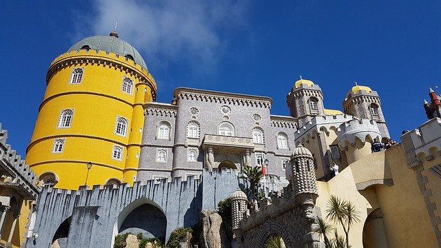 تنزيل Pina Palace Sintra Portugal مجانًا - صورة مجانية أو صورة يمكن تحريرها باستخدام محرر الصور عبر الإنترنت GIMP