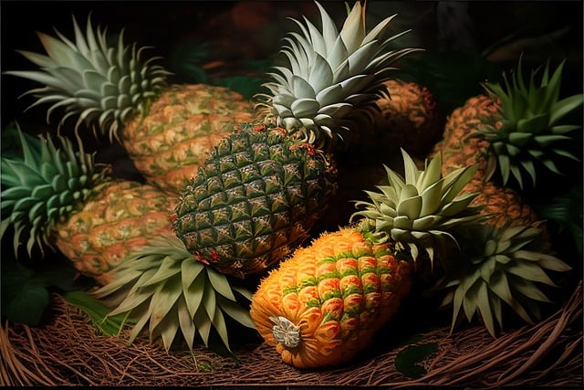 Download gratuito ananas frutta raccolta succosa immagine gratuita da modificare con l'editor di immagini online gratuito di GIMP