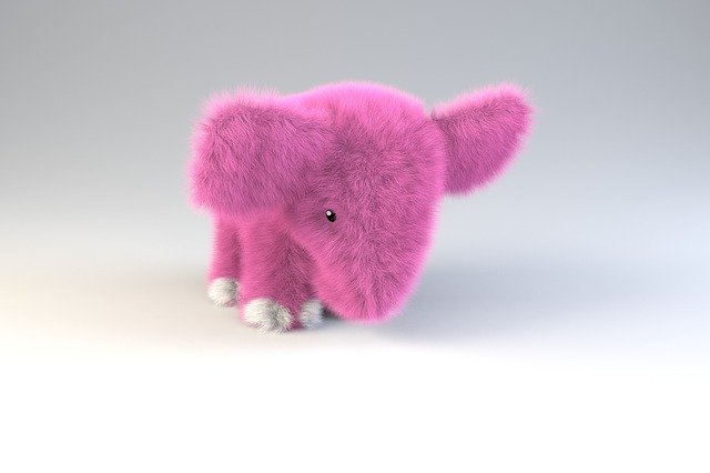 Free download Pink Elephant Teddy -  free illustration to be edited with GIMP free online image editor