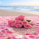 Pink rose bouquet wallpaper  screen for extension Chrome web store in OffiDocs Chromium