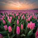 Pink tulip field wallpaper  screen for extension Chrome web store in OffiDocs Chromium