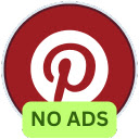 Pinterest Without Ads  screen for extension Chrome web store in OffiDocs Chromium
