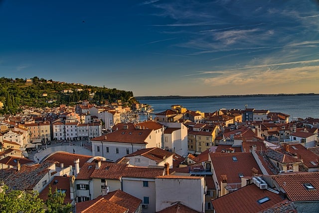 Ücretsiz indir piran kasabası deniz slovenya plajı GIMP ücretsiz çevrimiçi resim düzenleyiciyle düzenlenecek ücretsiz resim
