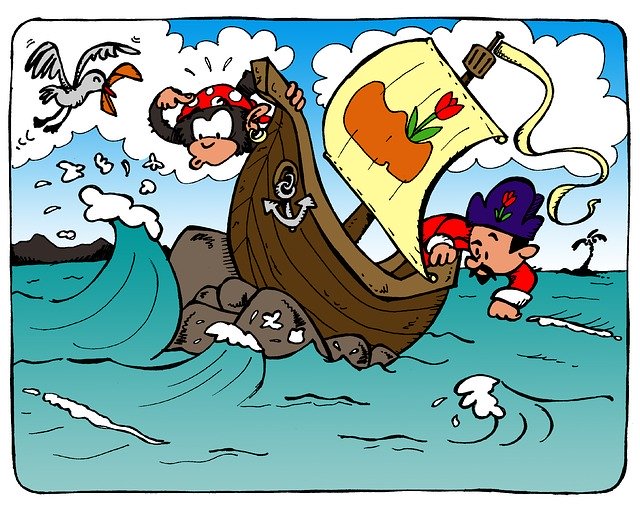 Free download Pirate Illustration Comic -  free illustration to be edited with GIMP free online image editor