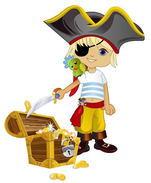 Free download Pirate Treasure -  free illustration to be edited with GIMP free online image editor
