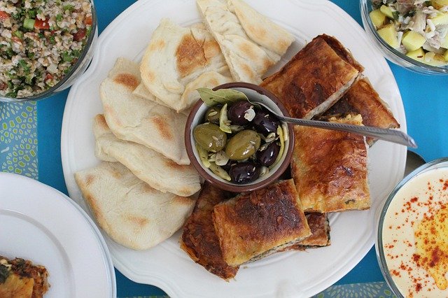 Free picture Pita Burek Mezze Platter Marinated -  to be edited by GIMP free image editor by OffiDocs