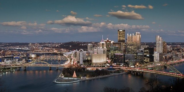 Unduh gratis Pittsburgh Landscape - foto atau gambar gratis untuk diedit dengan editor gambar online GIMP