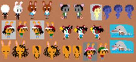 Free download Pixel Rabbit People free photo or picture to be edited with GIMP online image editor