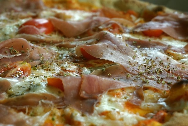 Free download pizza food cake ham tomato free picture to be edited with GIMP free online image editor