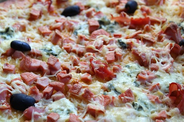 Free download Pizza Ham Roquefort -  free photo or picture to be edited with GIMP online image editor