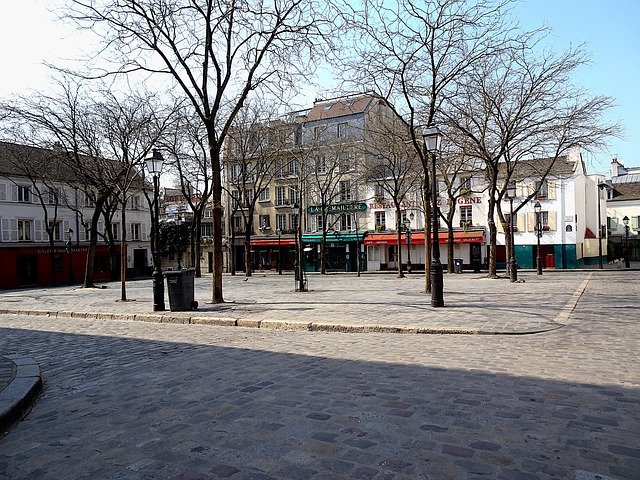 تنزيل مجاني من Place du tertre montmartre Paris صورة مجانية ليتم تحريرها باستخدام محرر الصور المجاني على الإنترنت GIMP