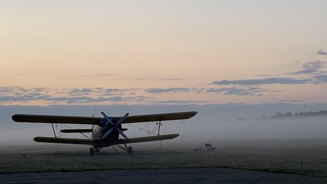 Template Photo Plane Sunrise Sky -  for OffiDocs