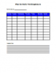 Free download Plan for Daily Working Hours DOC, XLS or PPT template free to be edited with LibreOffice online or OpenOffice Desktop online