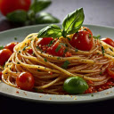 Plate of noodles and cherry tomatoes  screen for extension Chrome web store in OffiDocs Chromium