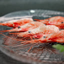 Plate of red long bearded shrimp  screen for extension Chrome web store in OffiDocs Chromium