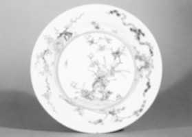 Free download Plate with Flower and Bird Decor free photo or picture to be edited with GIMP online image editor