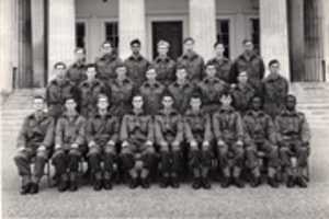 Free download Platoon Photograph, Intake 35, Dettingen Company, Royal Military Academy, Sandhurst; Autumn, 1963 free photo or picture to be edited with GIMP online image editor