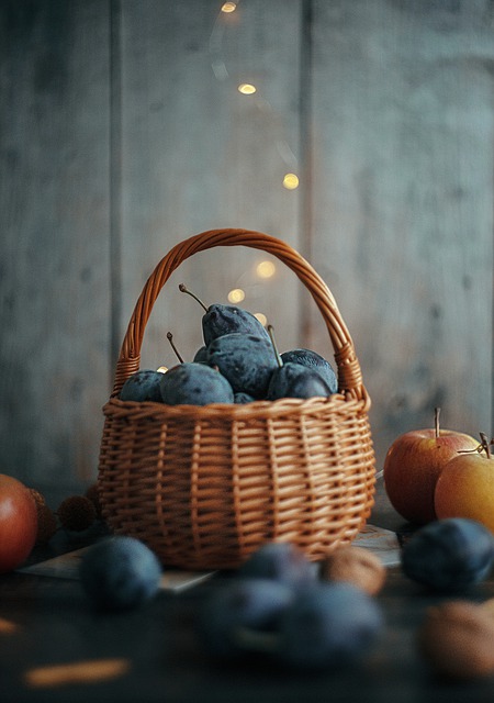 Free download plums prunes fruits basket free picture to be edited with GIMP free online image editor