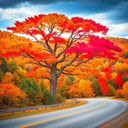 Poetic autumn road wallpaper  screen for extension Chrome web store in OffiDocs Chromium