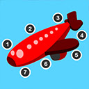 Point To Point AirPlane Game  screen for extension Chrome web store in OffiDocs Chromium