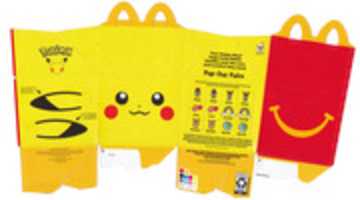 Free download Pokemon 25th Anniversary: McDonalds Happy Meal Box free photo or picture to be edited with GIMP online image editor