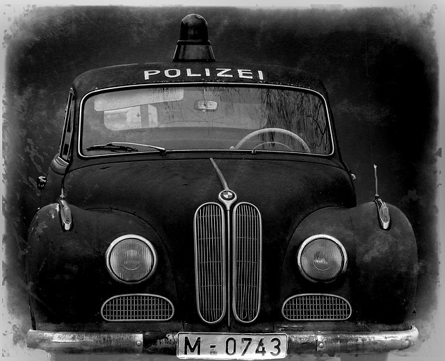 Free download police car oldtimer movie car free picture to be edited with GIMP free online image editor