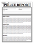 Free download Police Report Template 1 DOC, XLS or PPT template free to be edited with LibreOffice online or OpenOffice Desktop online