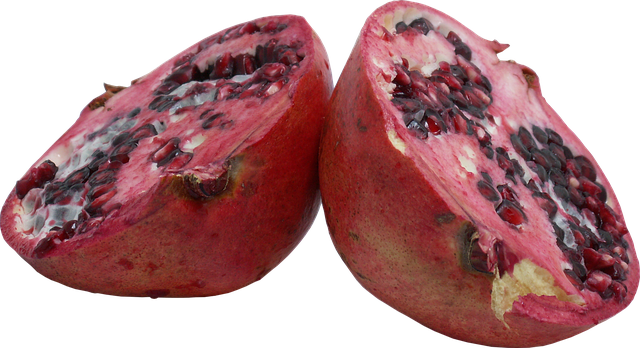 Free download Pomegranate Garnet Cut Fruit -  free illustration to be edited with GIMP free online image editor